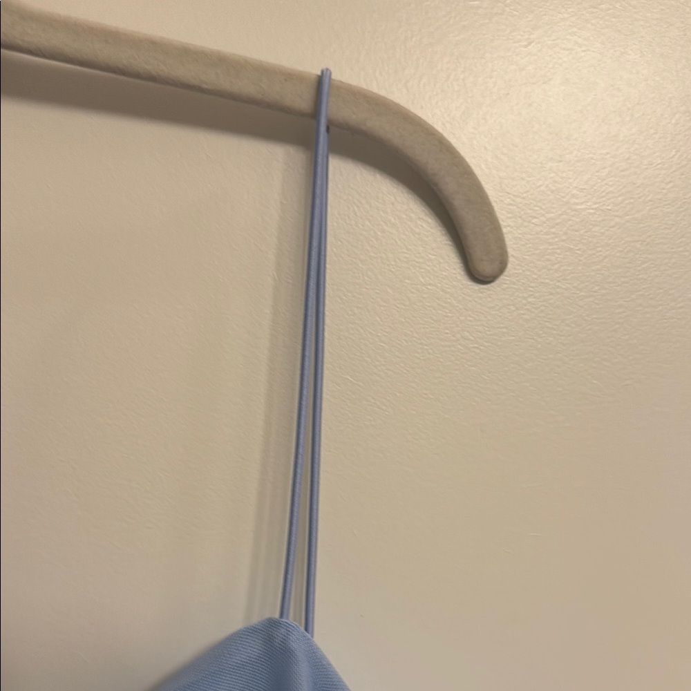 Blue Ruched Mini Slip Dress - Picture 4 of 5